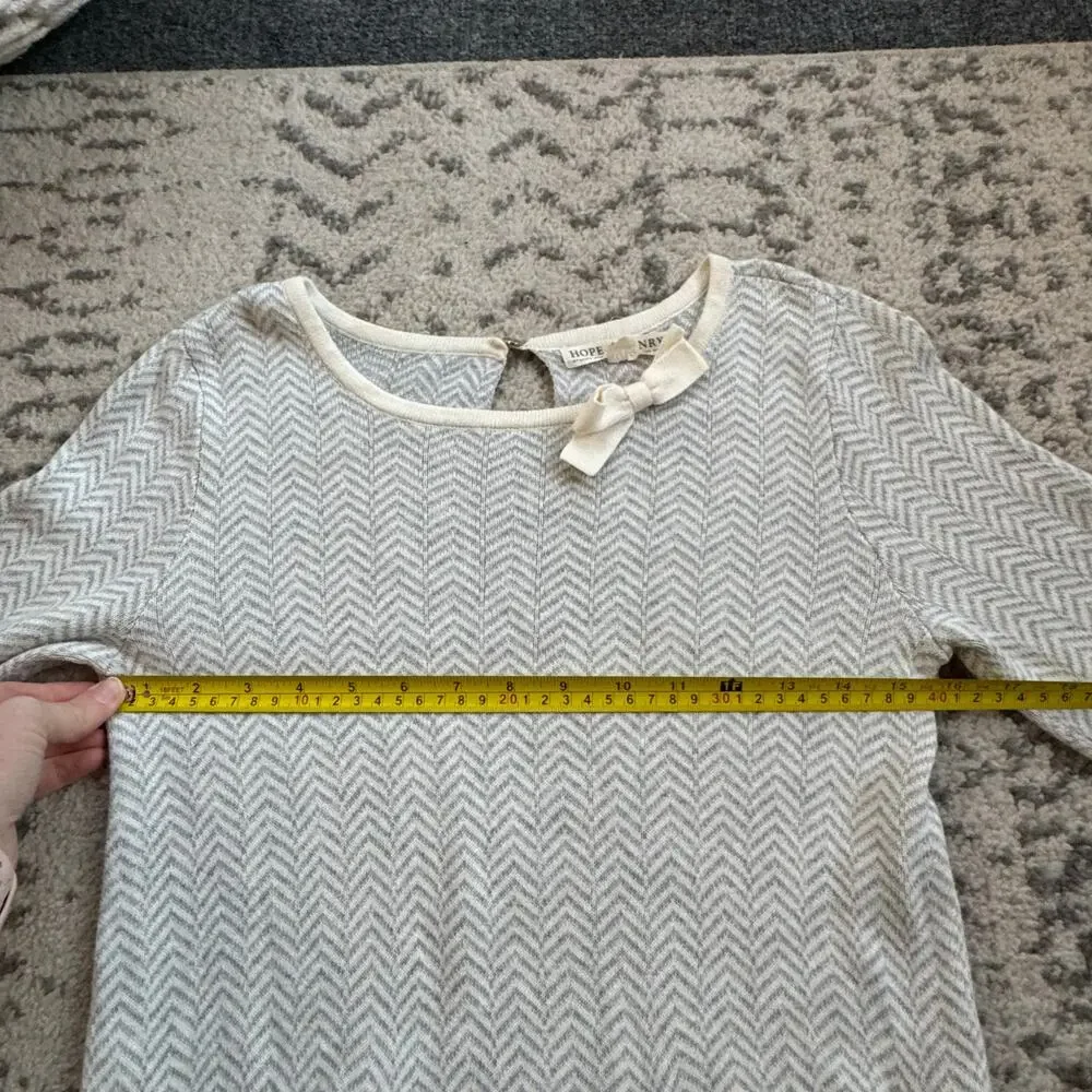 Hope & Henry Bow Detail Sweater Dress Size 12